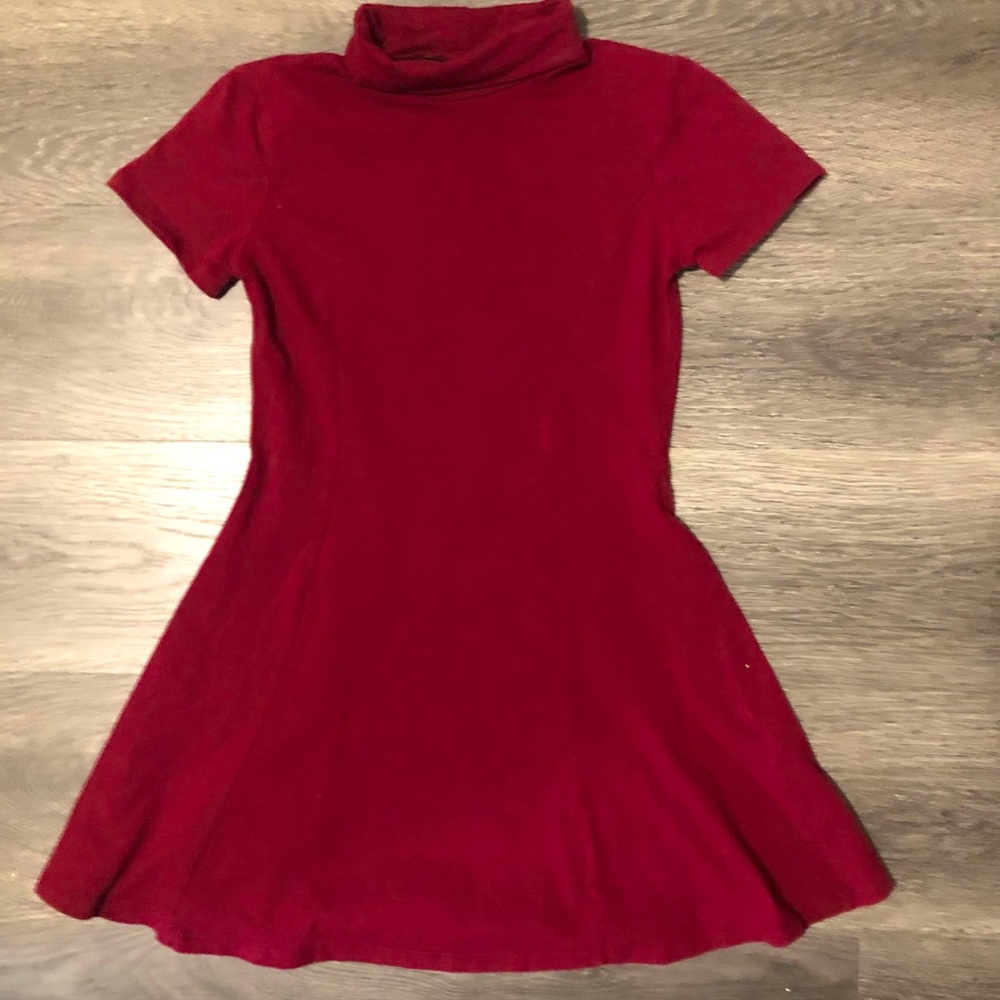 Maroon Mini Dress